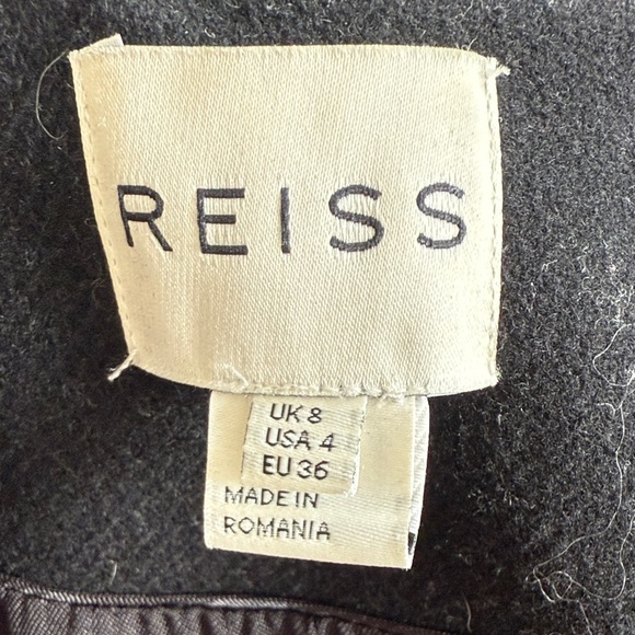 Reiss Black Coat - Picture 3 of 9